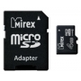 Карта памяти MicroSD 4 Гб Mirex сlass 10 + SD адаптер